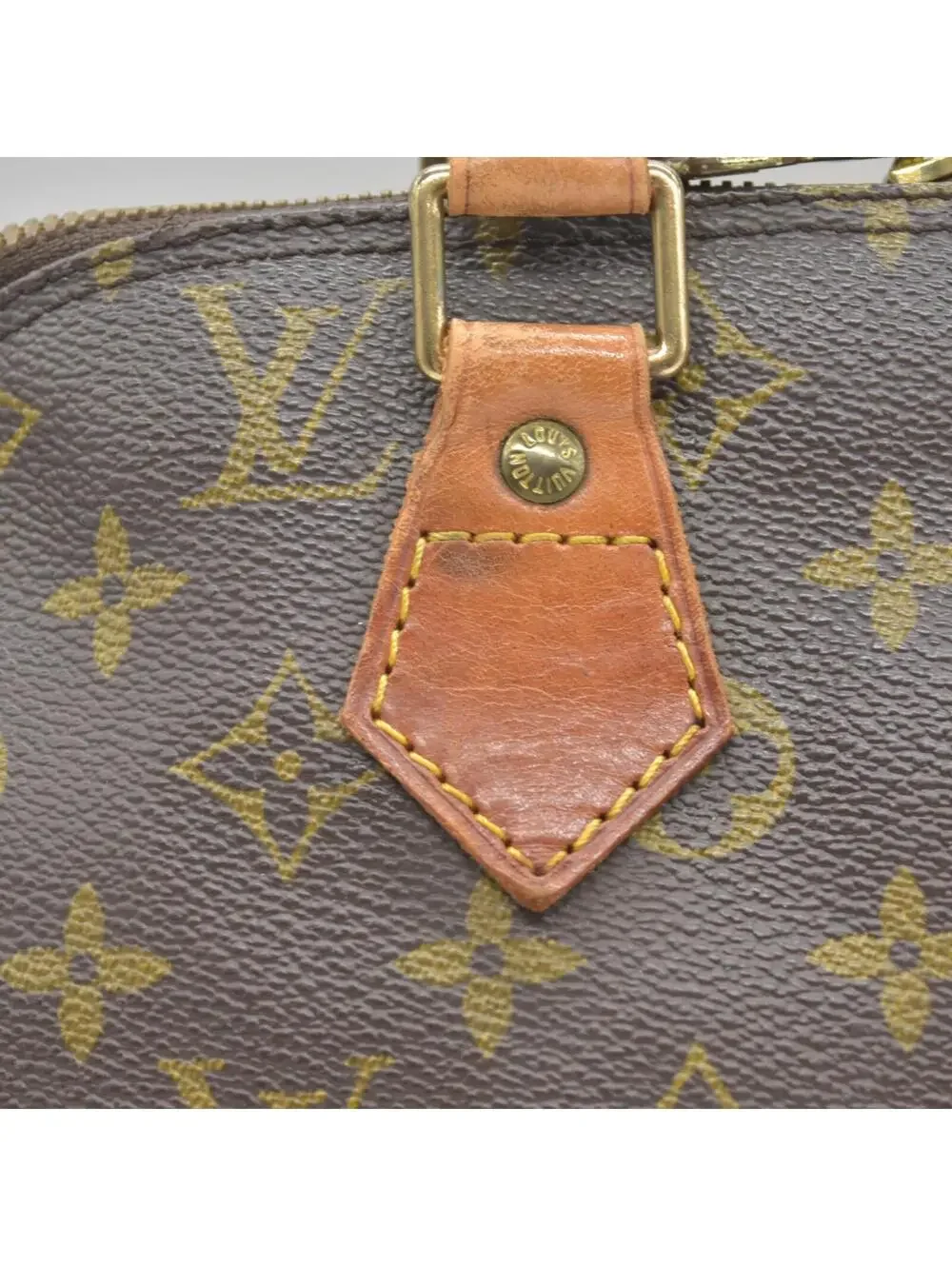 $2090 1993 Louis Vuitton Alma PM Brown Monogram VI1913